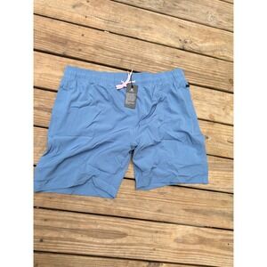 Silkworld Mens Blue Swim Trunks Pink Drawstring Quick Dry Board Shorts XXL NWT